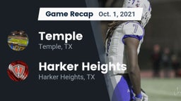 Recap: Temple  vs. Harker Heights  2021