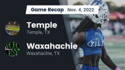 Recap: Temple  vs. Waxahachie  2022