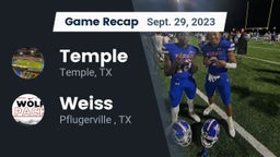 Recap: Temple  vs. Weiss  2023