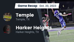 Recap: Temple  vs. Harker Heights  2023