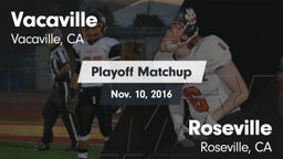 Matchup: Vacaville High vs. Roseville  2016