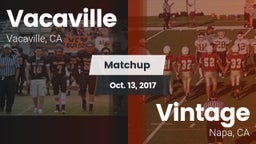 Matchup: Vacaville High vs. Vintage  2017