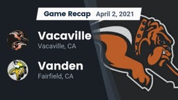 Recap: Vacaville  vs. Vanden  2021
