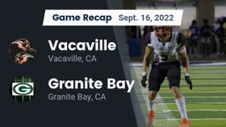 Recap: Vacaville  vs. Granite Bay  2022