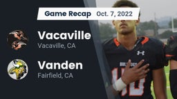 Recap: Vacaville  vs. Vanden  2022