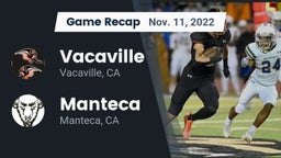 Recap: Vacaville  vs. Manteca  2022