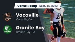 Recap: Vacaville  vs. Granite Bay  2023