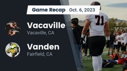 Recap: Vacaville  vs. Vanden  2023