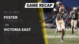 Recap: Foster  vs. Victoria East  2016