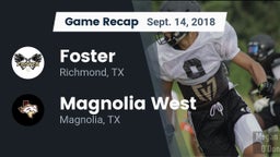 Recap: Foster  vs. Magnolia West  2018