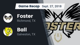 Recap: Foster  vs. Ball  2018