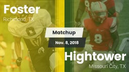 Matchup: Foster  vs. Hightower  2018