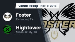 Recap: Foster  vs. Hightower  2018
