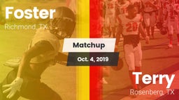 Matchup: Foster  vs. Terry  2019