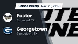 Recap: Foster  vs. Georgetown  2019