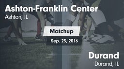 Matchup: Ashton-Franklin vs. Durand  2016