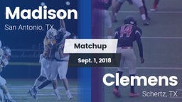 Matchup: Madison vs. Clemens  2018
