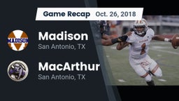 Recap: Madison  vs. MacArthur  2018
