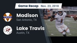 Recap: Madison  vs. Lake Travis  2018