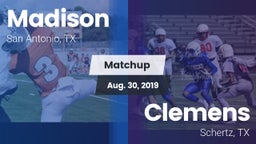 Matchup: Madison vs. Clemens  2019