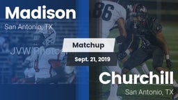Matchup: Madison vs. Churchill  2019