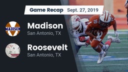 Recap: Madison  vs. Roosevelt  2019