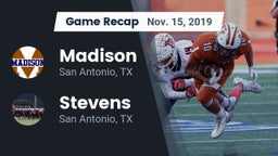 Recap: Madison  vs. Stevens  2019