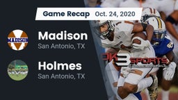 Recap: Madison  vs. Holmes  2020