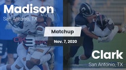 Matchup: Madison vs. Clark  2020