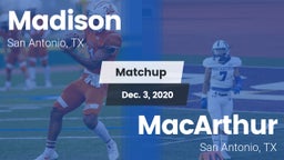 Matchup: Madison vs. MacArthur  2020