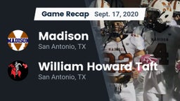 Recap: Madison  vs. William Howard Taft  2020