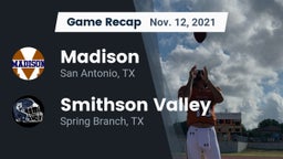 Recap: Madison  vs. Smithson Valley  2021