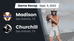 Recap: Madison  vs. Churchill  2022