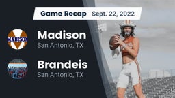 Recap: Madison  vs. Brandeis  2022