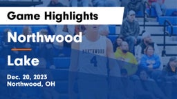 Northwood  vs Lake  Game Highlights - Dec. 20, 2023