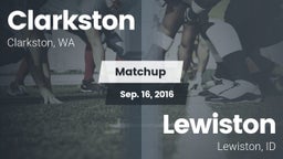 Matchup: Clarkston High vs. Lewiston  2016