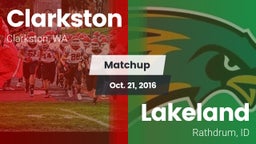 Matchup: Clarkston High vs. Lakeland  2016