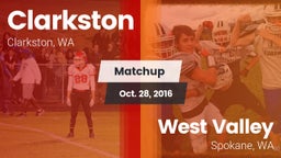 Matchup: Clarkston High vs. West Valley  2016