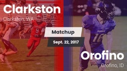 Matchup: Clarkston High vs. Orofino  2017