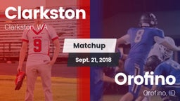 Matchup: Clarkston High vs. Orofino  2018