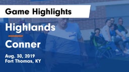 Highlands  vs Conner  Game Highlights - Aug. 30, 2019