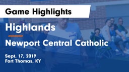 Highlands  vs Newport Central Catholic  Game Highlights - Sept. 17, 2019