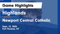 Highlands  vs Newport Central Catholic  Game Highlights - Sept. 15, 2020