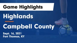 Highlands  vs Campbell County  Game Highlights - Sept. 16, 2021