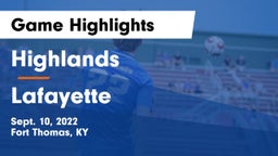 Highlands  vs Lafayette  Game Highlights - Sept. 10, 2022