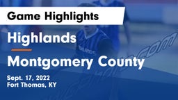 Highlands  vs Montgomery County  Game Highlights - Sept. 17, 2022