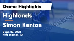 Highlands  vs Simon Kenton  Game Highlights - Sept. 20, 2022