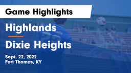 Highlands  vs Dixie Heights  Game Highlights - Sept. 22, 2022