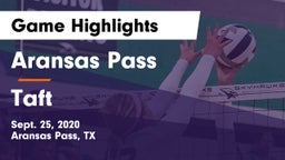 Aransas Pass  vs Taft  Game Highlights - Sept. 25, 2020