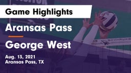 Aransas Pass  vs George West  Game Highlights - Aug. 13, 2021